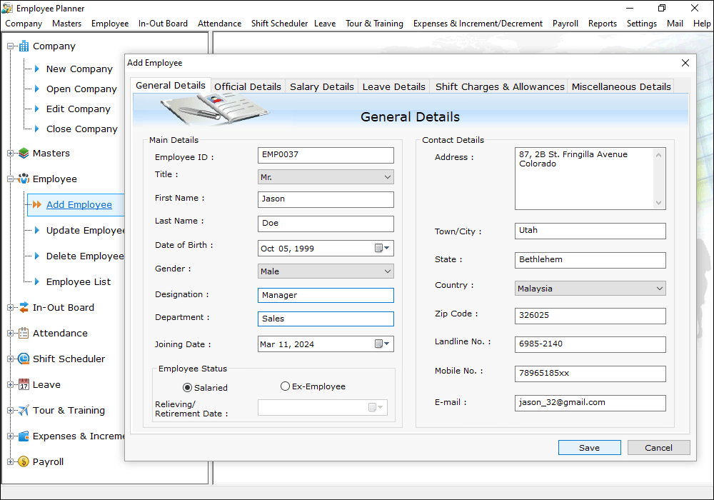 Employee Salary Software